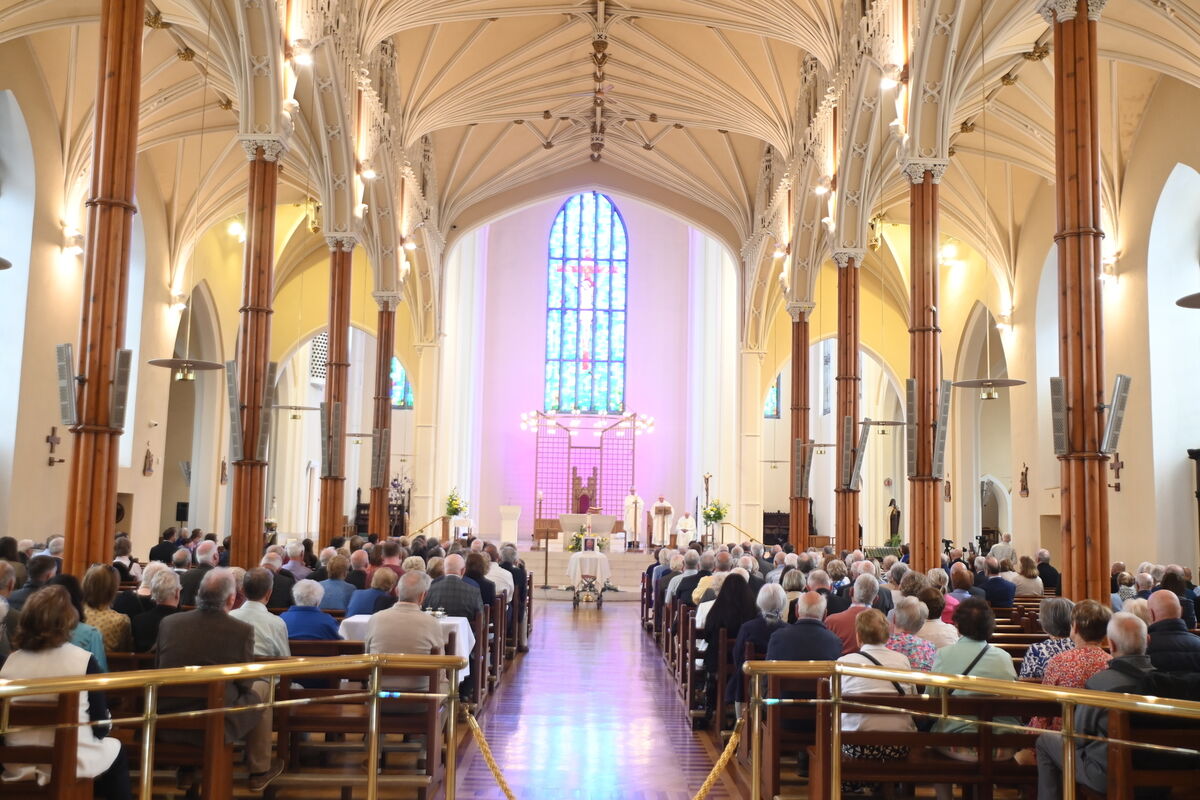 Funeral mass for former Cork TD and Minister of State Bernard Allen, at the North Cathedral. Pic: Larry Cummins 