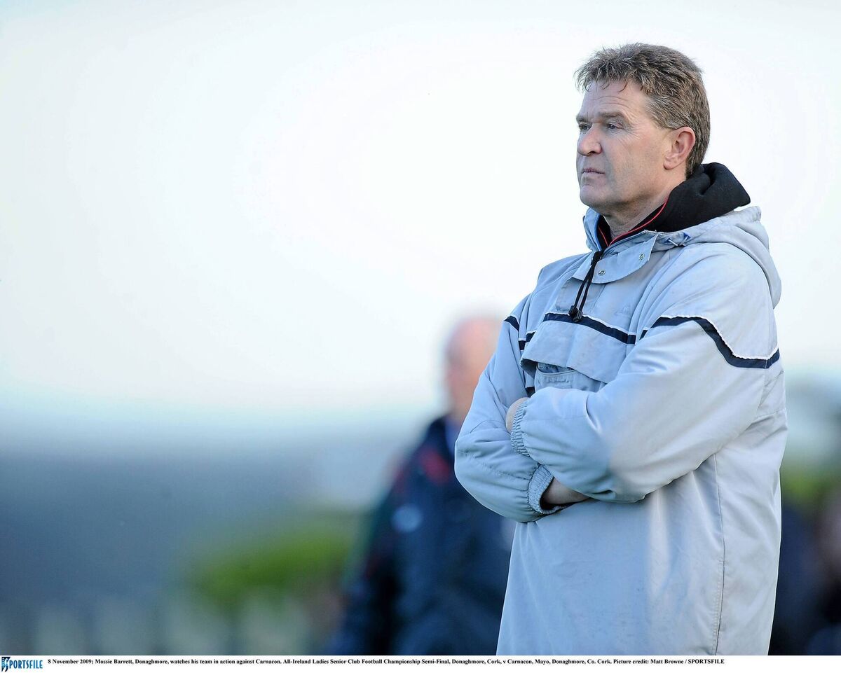 Donoughmore boss Mossie Barrett. Picture: Matt Browne/Sportsfile Donoughmore boss Mossie Barrett. Picture: Matt Browne/Sportsfile