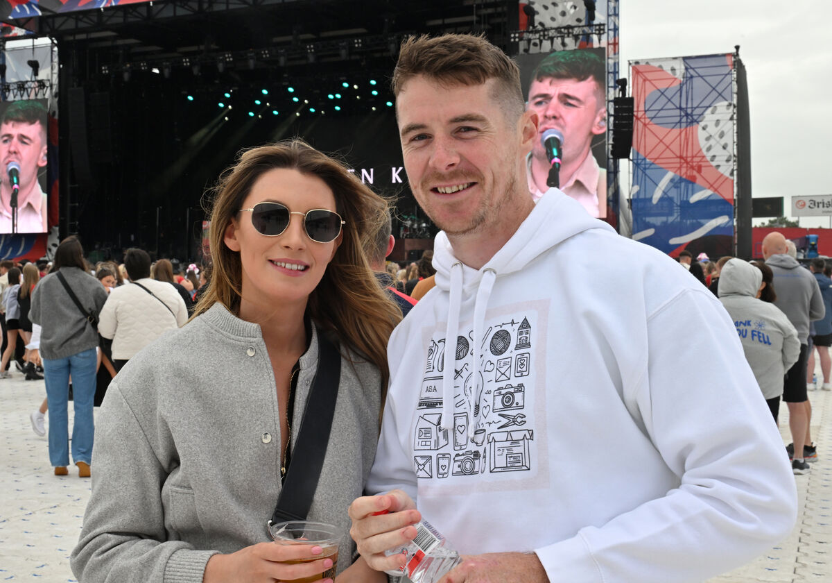 Aoife Doyle and Brian Murray at the Cian Ducrot concert at Virgin Media Park, Cork. Picture Dan Linehan Aoife Doyle and Brian Murray at the Cian Ducrot concert at Virgin Media Park, Cork. Picture Dan Linehan