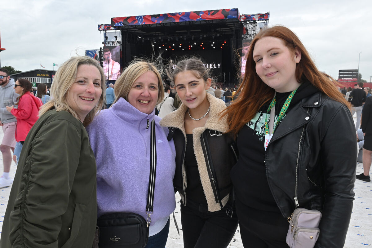 Colette Madden, Marie O'Mahony, Rachel and Nicole Connery at the Cian Ducrot concert at Virgin Media Park, Cork. Picture Dan Linehan Colette Madden, Marie O'Mahony, Rachel and Nicole Connery at the Cian Ducrot concert at Virgin Media Park, Cork. Picture Dan Linehan