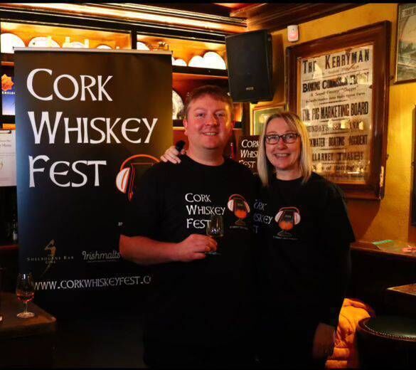 Laurie and Sonya O'Dwyer at their annual Cork Whiskey Fest. Laurie and Sonya O'Dwyer at their annual Cork Whiskey Fest.