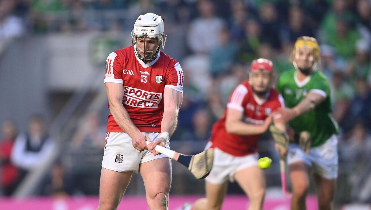 Patrick Horgan of Cork scores the decisive late penalty against Limerick in the Munster SHC game at SuperValu Páirc Uí Chaoimh in May. Picture: Stephen McCarthy/Sportsfile