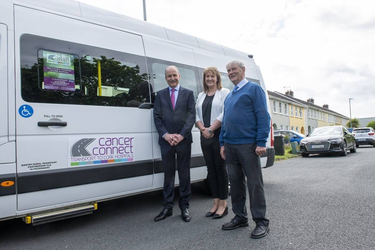 Then taoiseach, Micheál Martin TD officially opened Cork cancer charity’s new home, Sarsfield House, in May 2022 and met Helen O'Driscoll and Neilie O'Leary of Cancer Connect at the opening. Pic: Brian Lougheed Then taoiseach, Micheál Martin TD officially opened Cork cancer charity’s new home, Sarsfield House, in May 2022 and met Helen O'Driscoll and Neilie O'Leary of Cancer Connect at the opening. Pic: Brian Lougheed
