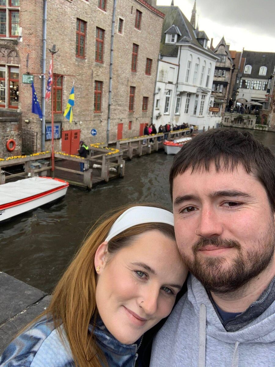 Rachel Lysaght and John Walsh in Bruges this year.