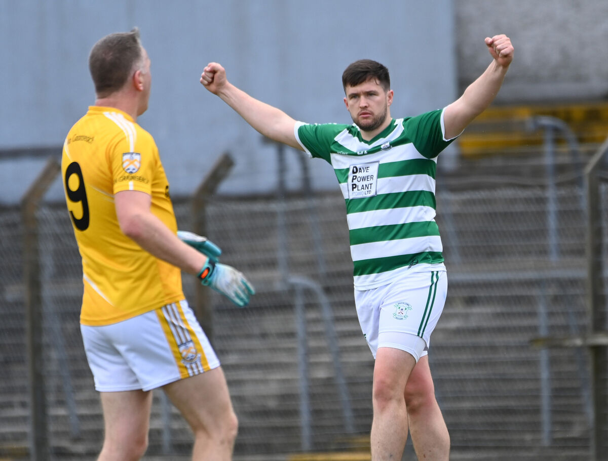 Ballinacurra's Jake Hegarty celebrates the second of his goals against Grange during the McCarthy Insurance Group confined J'C'FC final at Pairc Ui Rinn. Picture: Eddie O'Hare