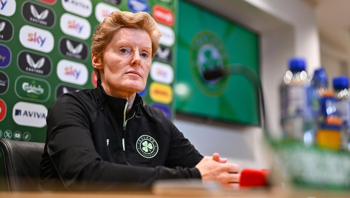 3 July 2024; Head coach Eileen Gleeson during a Republic of Ireland women squad announcement at FAI Headquarters in Abbotstown, Dublin. Photo by Ben McShane/Sportsfile