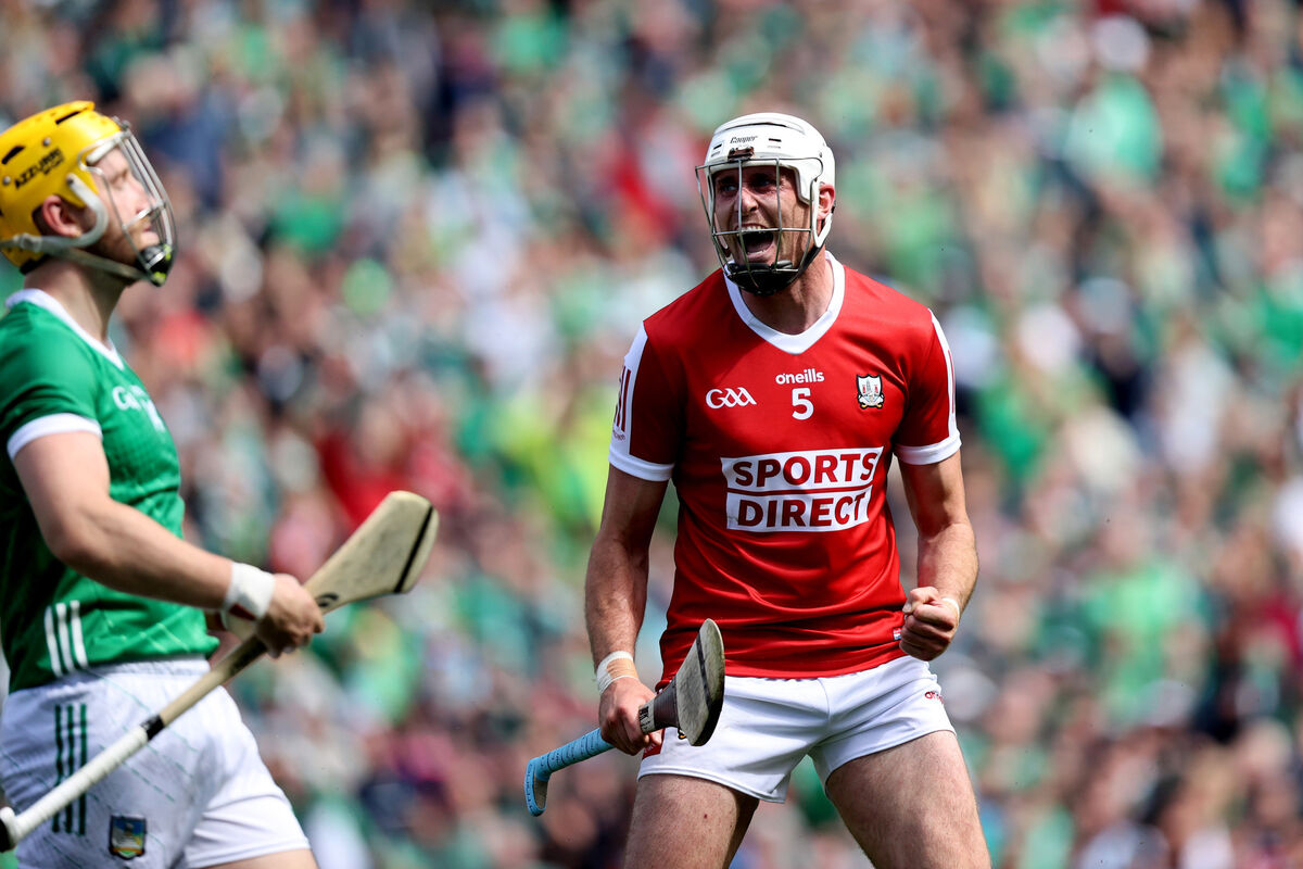 Cork's Tim O'Mahony celebrates Cork's Tim O'Mahony celebrates