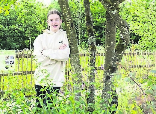Róisín Ní Dhraighneáin from Ballincollig at the launch of Marymount’s new gardens, generously sponsored by Friends of Leukaemia Patients Cork for the benefit of all families entrusted to Marymount’s care. Pic: Gerard McCarthy
                    