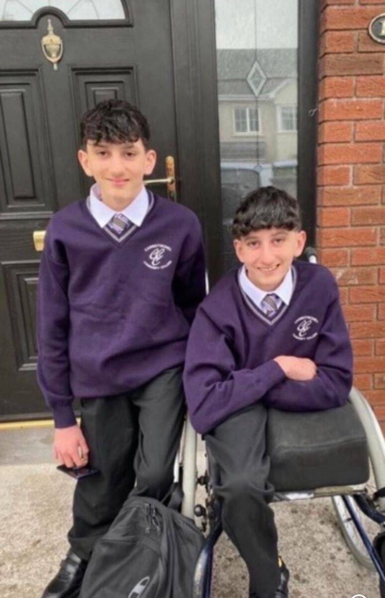 The boys are attending Carrigtwohill Community College.