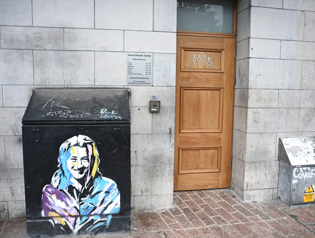 Public toilet on Grand Parade Cork at Cork City Library. Pic Larry Cummins.