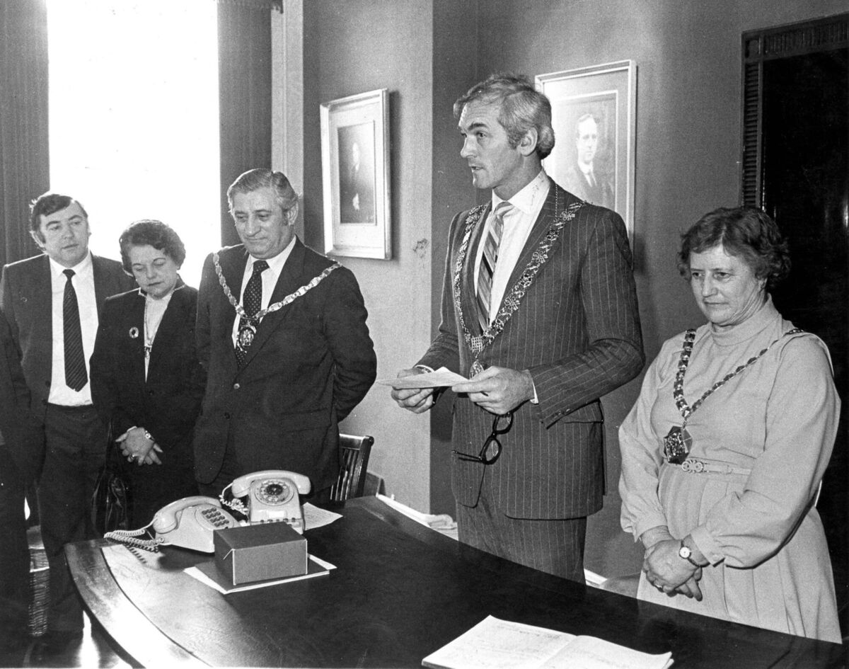 Hugh Coveney, Lord Mayor of Cork, pictured in 1982. 