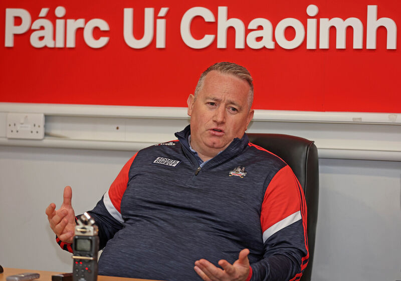 Cork manager Pat Ryan pictured at the team's press evening. Picture: Jim Coughlan Cork manager Pat Ryan pictured at the team's press evening. Picture: Jim Coughlan