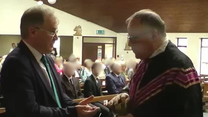 Cork Fine Gael junior minister Colm Burke refused Communion at funeral mass 