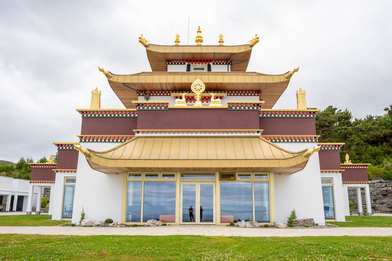 The new temple at Dzogchen Beara. Front Elevation. Picture;Noel Sweeney