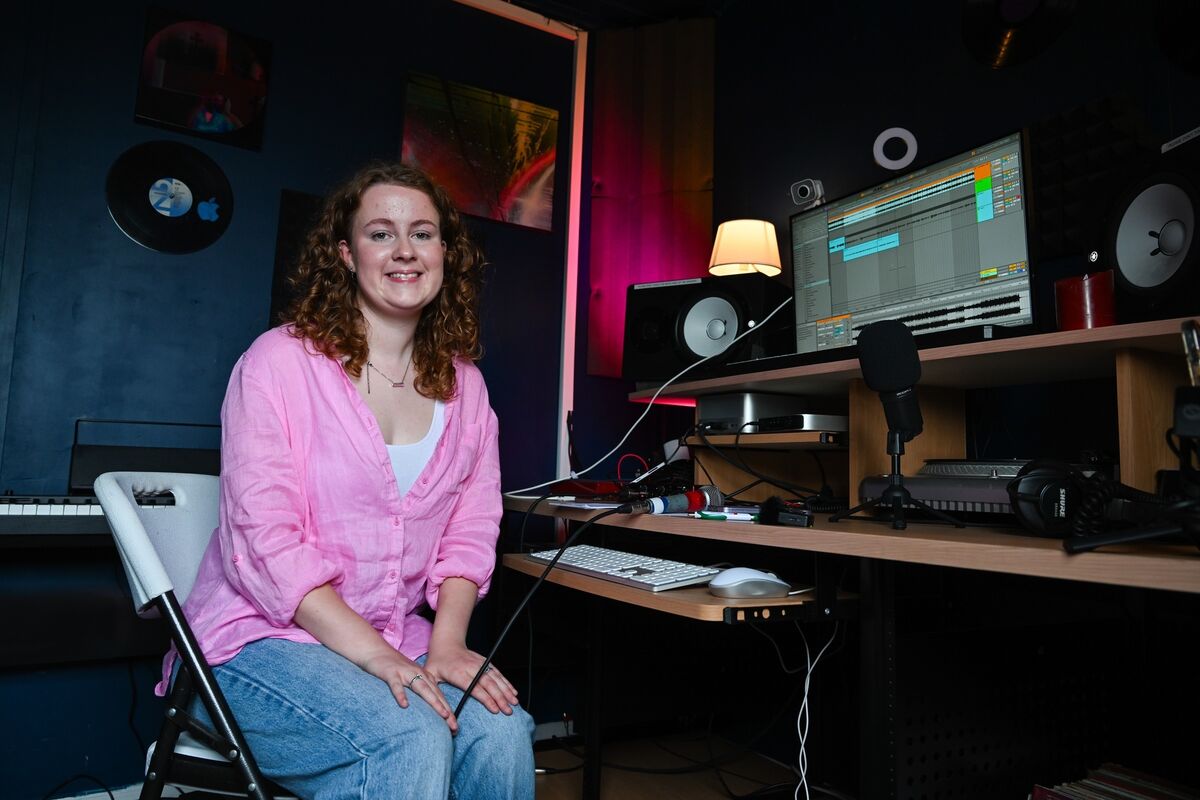 Katie Galgey pictured in The Kabin where she has been able to create her own sound by learning and working with others. Picture Chani Anderson