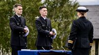 Pictures: Irish Naval Service welcomes new naval officers at ceremony in Cork 