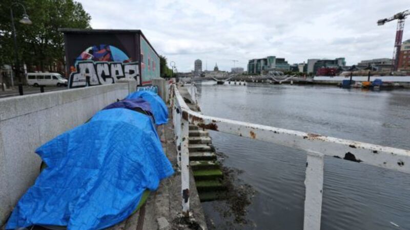 Asylum seekers report attack on tents along Dublin quays last night Asylum seekers report attack on tents along Dublin quays last night
