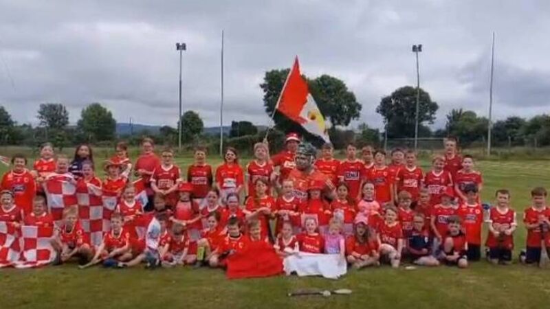 WATCH: Young GAA players across Cork don red and white ahead of All-Ireland hurling final
