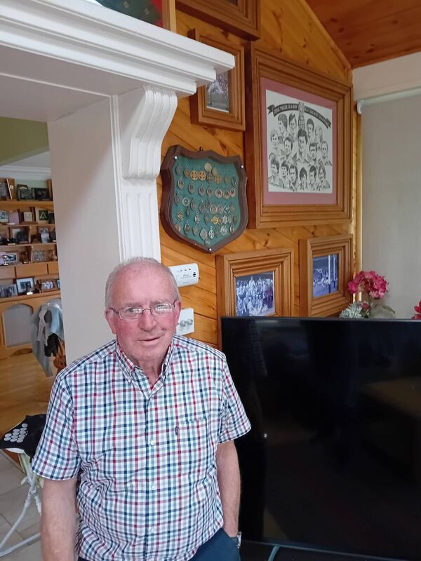 Former Cork goalkeeping great Martin Coleman at home with some of his medals behind him Former Cork goalkeeping great Martin Coleman at home with some of his medals behind him