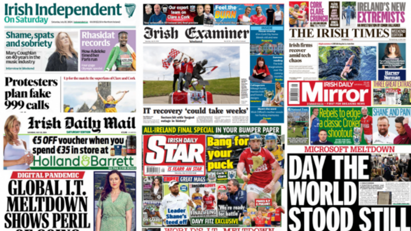 What the papers say: Saturday's front pages