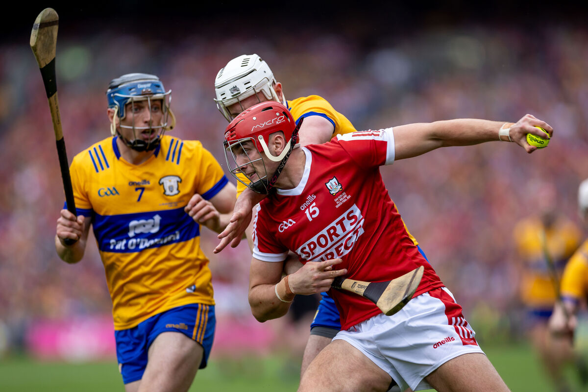 Cork’s Brian Hayes in action against Conor Cleary of Clare. Picture: INPHO/Morgan Treacy Cork’s Brian Hayes in action against Conor Cleary of Clare. Picture: INPHO/Morgan Treacy