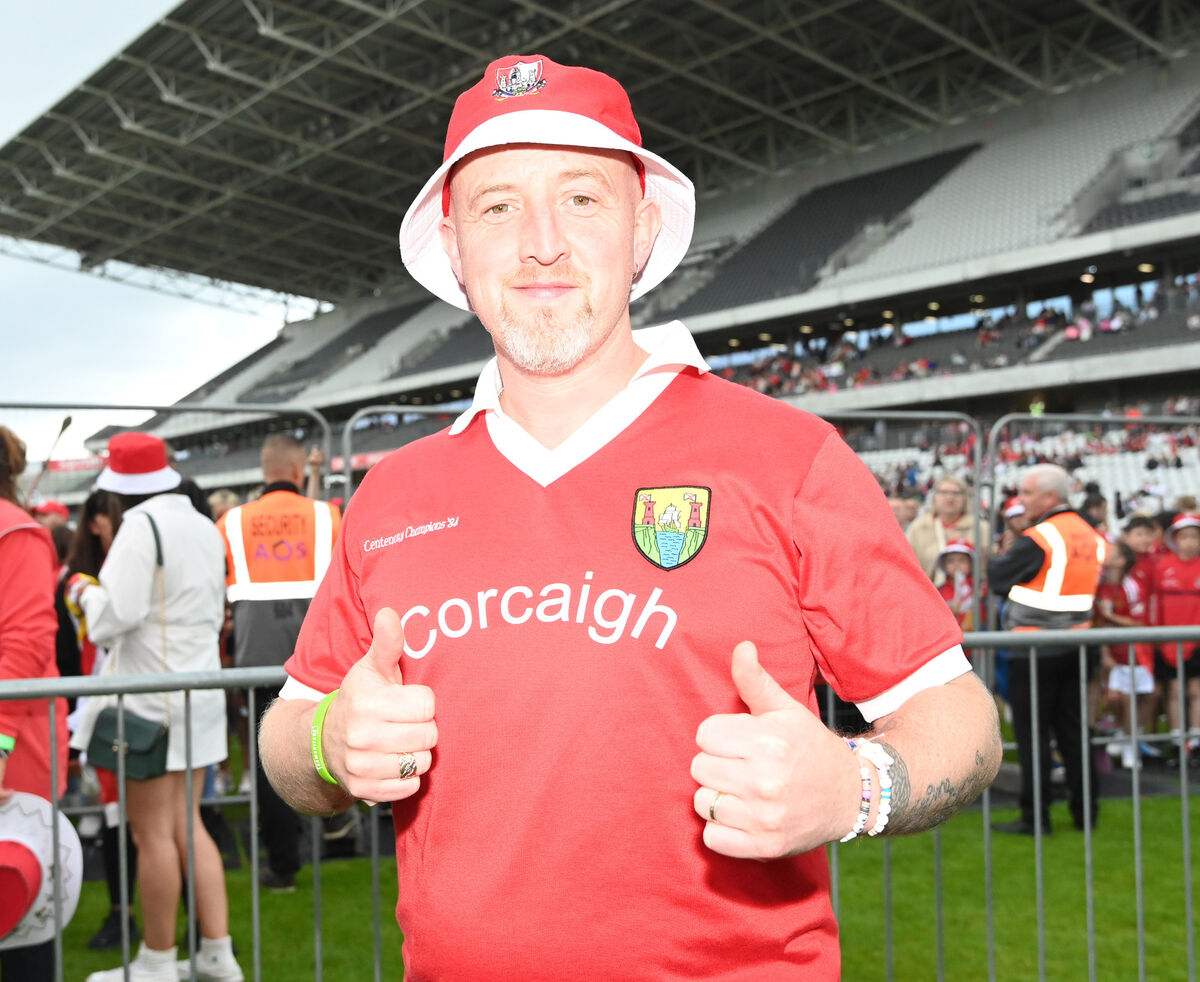 Myles Gaffney who sang at the homecoming for the Cork senior hurling All Ireland finalists at SuperValu Pairc Ui Chaoimh. Picture: Eddie O'Hare Myles Gaffney who sang at the homecoming for the Cork senior hurling All Ireland finalists at SuperValu Pairc Ui Chaoimh. Picture: Eddie O'Hare