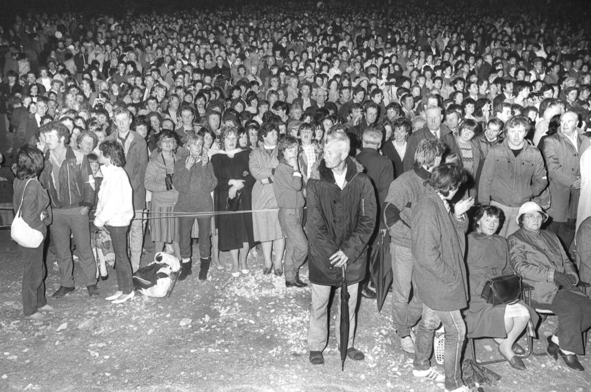 Thousands of people visit the grotto at Ballinspittle, Co. Cork, in August 1985 Thousands of people visit the grotto at Ballinspittle, Co. Cork, in August 1985