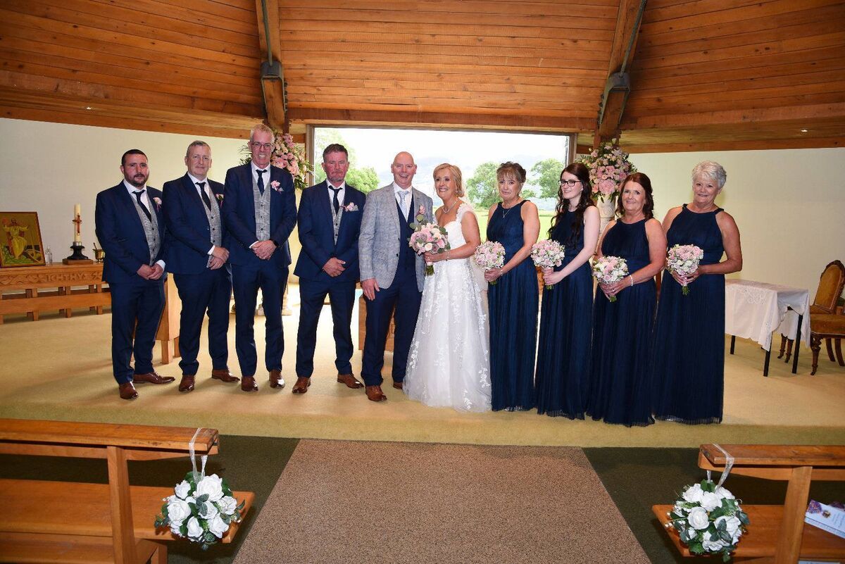 The couple were married in the Prince of Peace Church, Fossa. Mags said: “We have to mention Rima at White Heather Flowers in Killarney. She provided beautiful bouquets and the church looked fabulous.” The couple were married in the Prince of Peace Church, Fossa. Mags said: “We have to mention Rima at White Heather Flowers in Killarney. She provided beautiful bouquets and the church looked fabulous.”