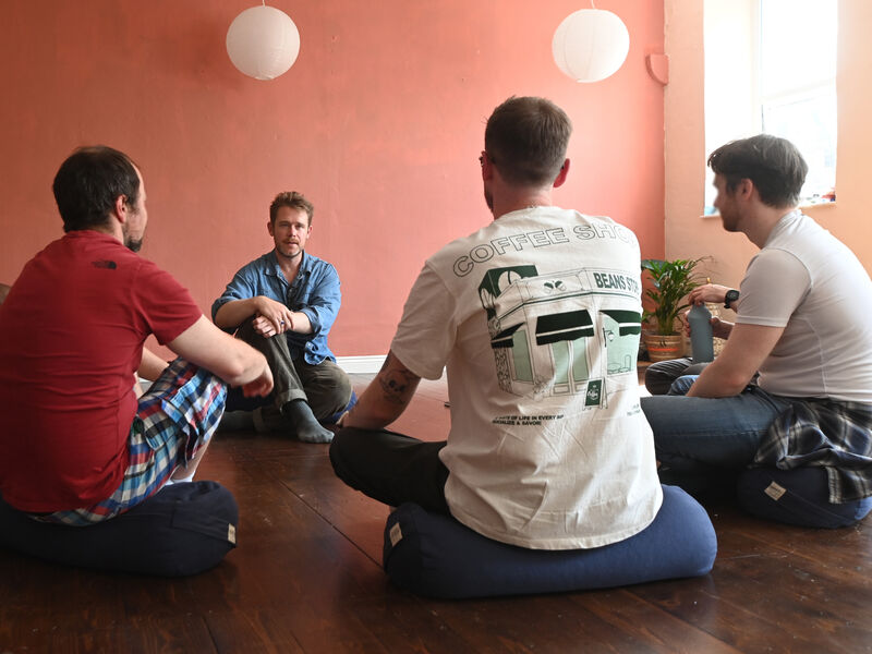  Shane O'Connor set up Lads2Dads peer-led support group where fathers can share in each other's success and challenges, at Cork Lotus Yoga Studio. @lads2dadscork Tel 086 4589084 Picture: Larry Cummins