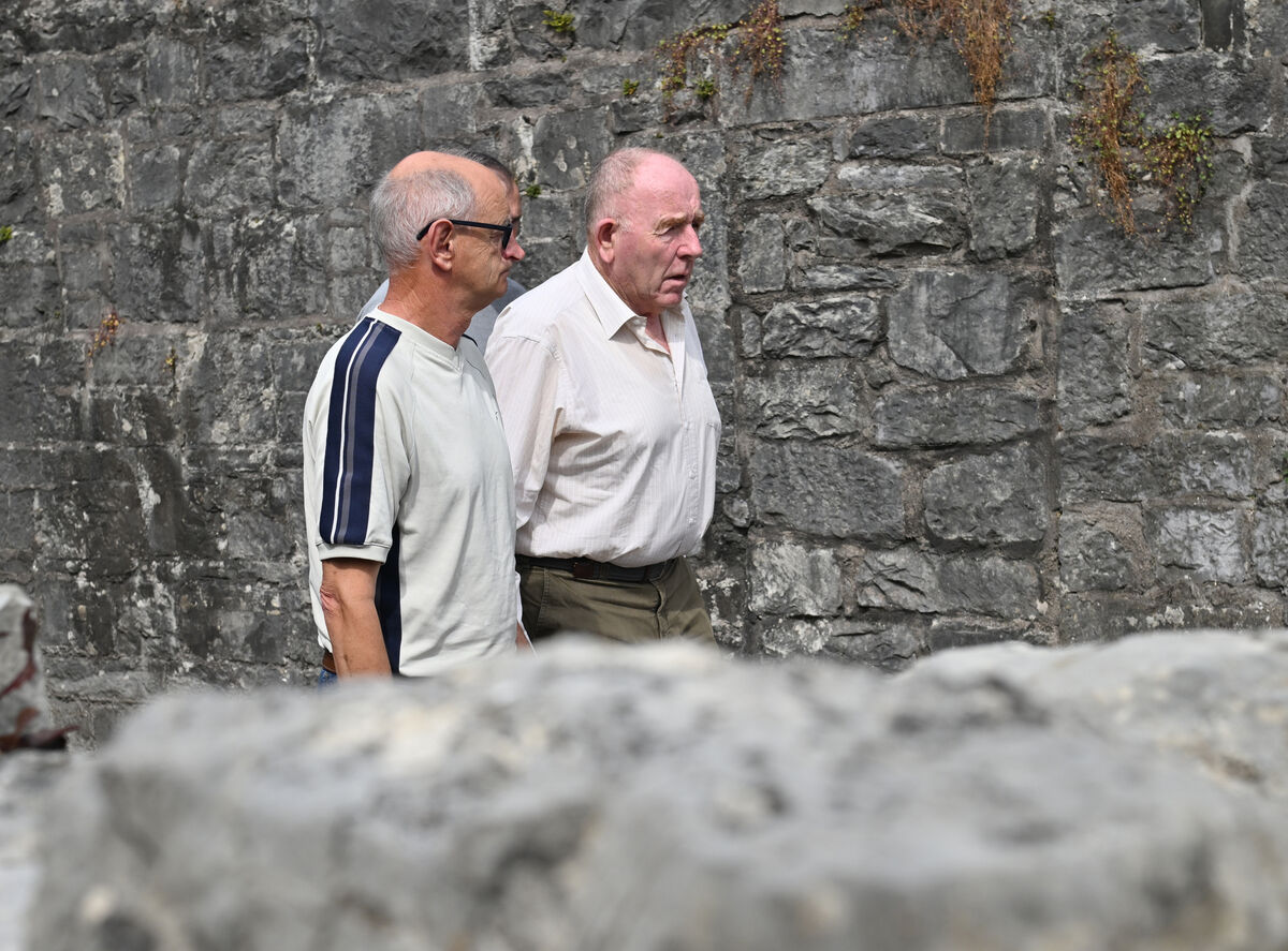  Representatives of the Wall family at the inquests into the deaths of Ivan Chittenden and Brendan Wall at the Courthouse, Midleton, Cork. Picture Dan Linehan