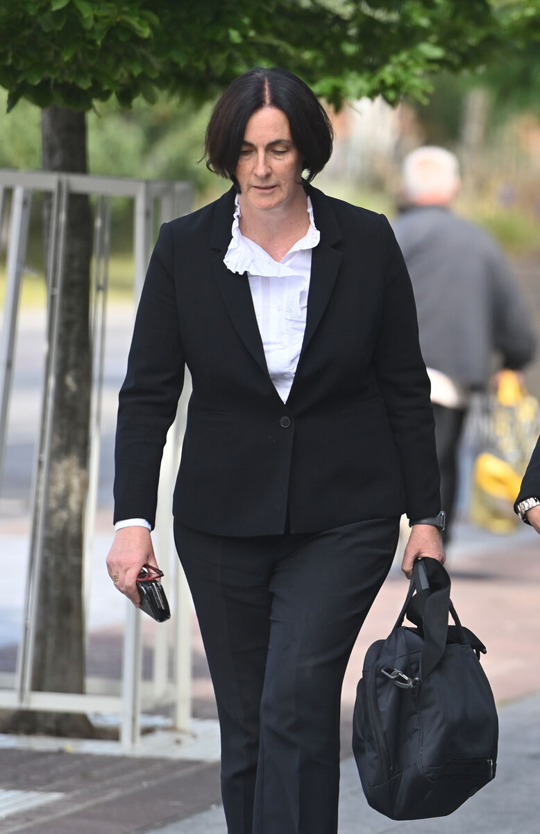  Jane Hyland SC representing Ironman at the inquests into the deaths of Ivan Chittenden and Brendan Wall at the Courthouse, Midleton, Cork. Picture Dan Linehan
