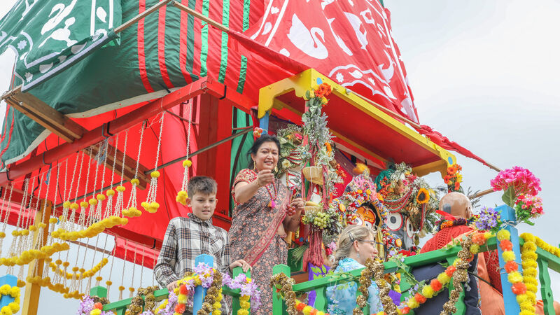 Watch: Cork was alive with colour for Ratha Yatra celebrations
