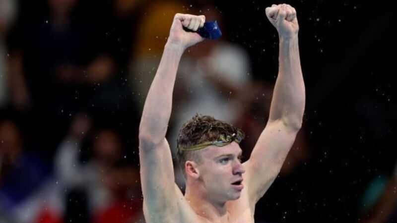 France's Léon Marchand makes history with golden double in Olympic pool