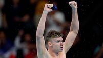 France's Léon Marchand makes history with golden double in Olympic pool