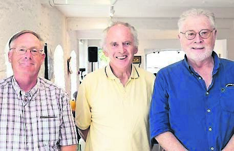 Brendan Meade, Wilton, Ger Buckley, Wilton, and Joe Groome, Dublin, at the Cultural Companions “Narratives Unfolded” workshop series showcase in the Lavit Gallery. Picture: Darragh Kane
Brendan Meade, Wilton, Ger Buckley, Wilton, and Joe Groome, Dublin, at the Cultural Companions “Narratives Unfolded” workshop series showcase in the Lavit Gallery. Picture: Darragh Kane