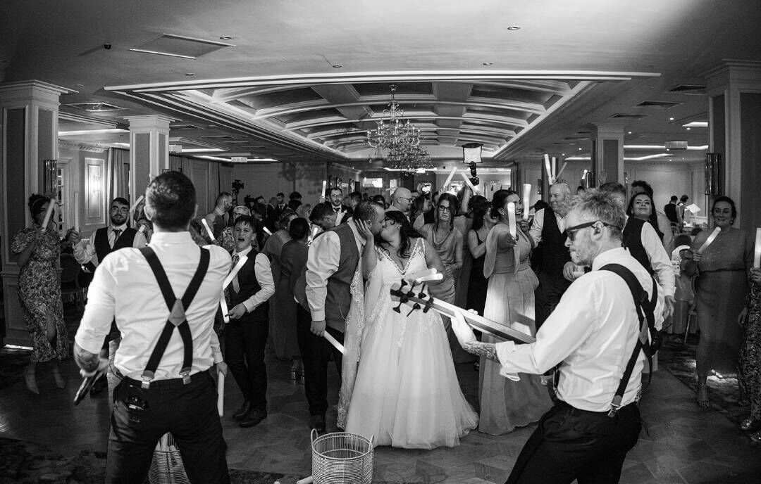 Elaine Jordan and Dave Cantwell on the dance floor on their wedding day. Pictures: Laura and Benny Photography Elaine Jordan and Dave Cantwell on the dance floor on their wedding day. Pictures: Laura and Benny Photography
