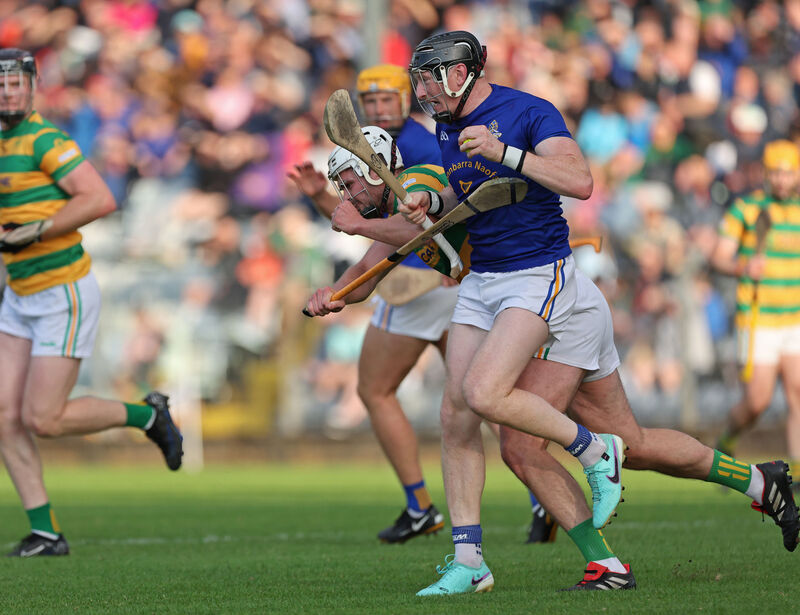Damien Cahalane of St Finbarr's battles with Blackrock's Ciarán Cormack. Picture: Jim Coughlan. Damien Cahalane of St Finbarr's battles with Blackrock's Ciarán Cormack. Picture: Jim Coughlan.