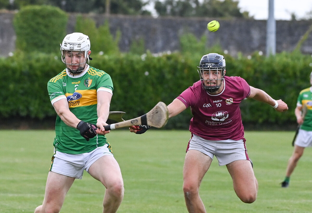 Newtownshandrum's Rory Troy shoots as Bishopstown's Daire Daly closes in during their Premier SHC clash at Fermoy. Picture: David Keane Newtownshandrum's Rory Troy shoots as Bishopstown's Daire Daly closes in during their Premier SHC clash at Fermoy. Picture: David Keane