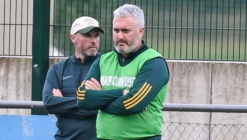 Newtownshandrum manager Gerdi O'Mahony watching his team in action against Bishopstown during their Premier SHC clash at Fermoy. Picture: David Keane Newtownshandrum manager Gerdi O'Mahony watching his team in action against Bishopstown during their Premier SHC clash at Fermoy. Picture: David Keane