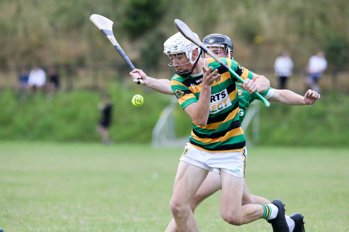 Glen Rovers' Josh Brosnan pucks the sliotar downfield. Picture: David Creedon  Glen Rovers' Josh Brosnan pucks the sliotar downfield. Picture: David Creedon