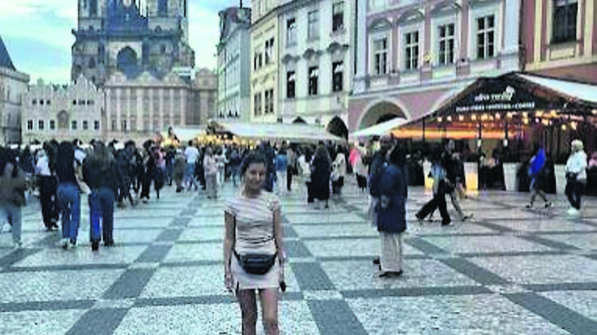 My view of Prague on my inter-rail adventure