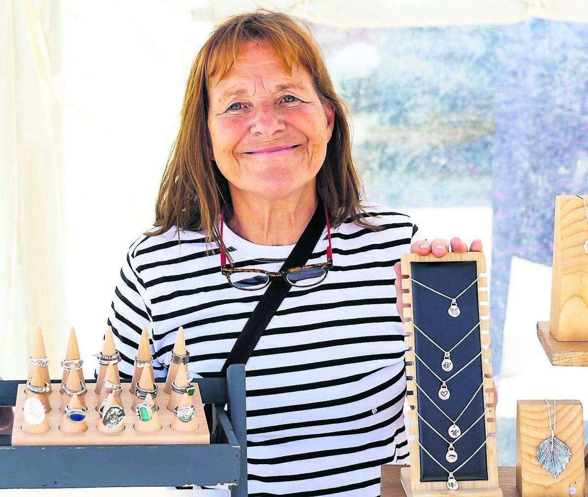 Niamh Morrison, Hen Jewellery, celebrating 15 years of Cork Craft Month, at the launch party at St Patrick’s Woollen Mills, Douglas. Cork Craft Month celebrates 15 years of championing local craft with a programme of up to 80 vibrant events ranging from craftexhibitions to interactive pop-ups; family-friendly workshops to inspiring demonstrations. More than 20,000 people are expected to attend the month-long celebration in August. The full schedule of events — 40% of which are free — is available to view and book at corkcraftanddesign.com.Running until August 31, Cork Craft Month 2024 boasts participation from more than 77 talented craft makers.	Picture: Michael O’Sullivan /OSM PHOTO
                    