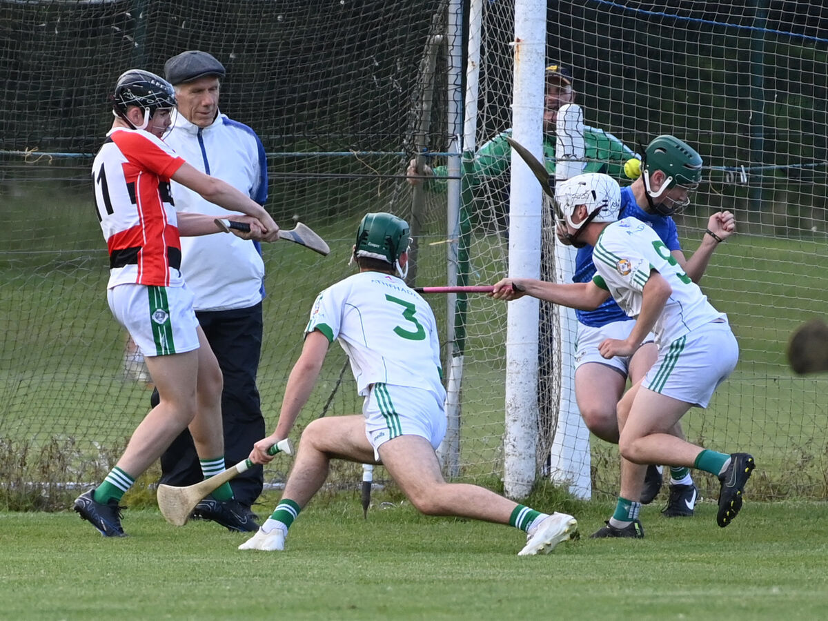 Ballincollig's George Howard scores his side's second goal. Picture: Eddie O'Hare Ballincollig's George Howard scores his side's second goal. Picture: Eddie O'Hare