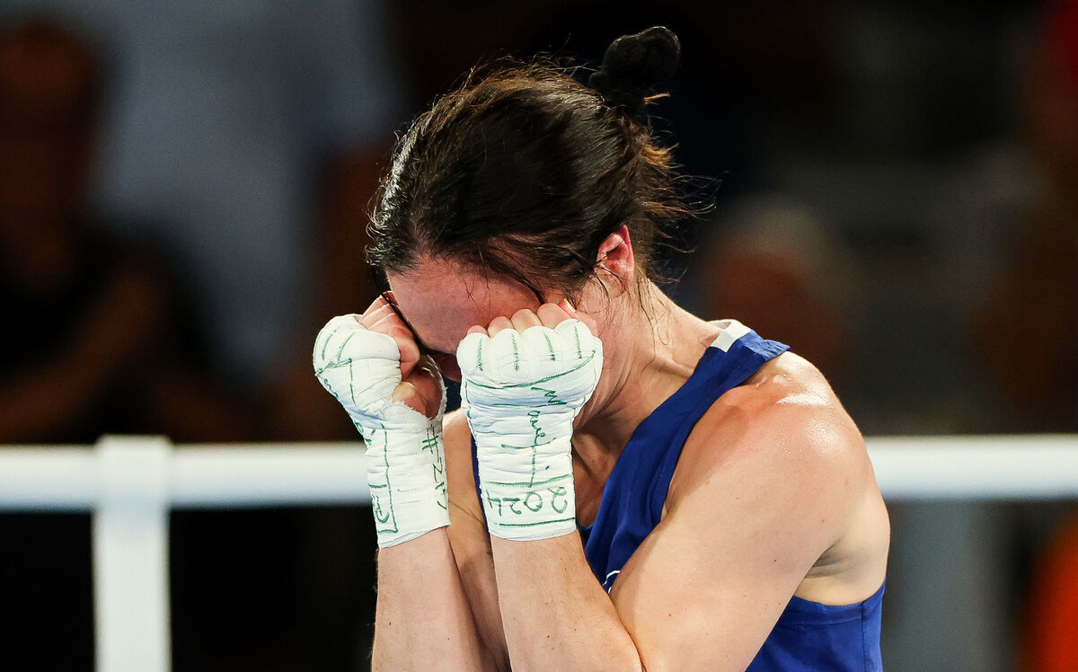 Ireland’s Kellie Harrington celebrates winning the gold medal Ireland’s Kellie Harrington celebrates winning the gold medal