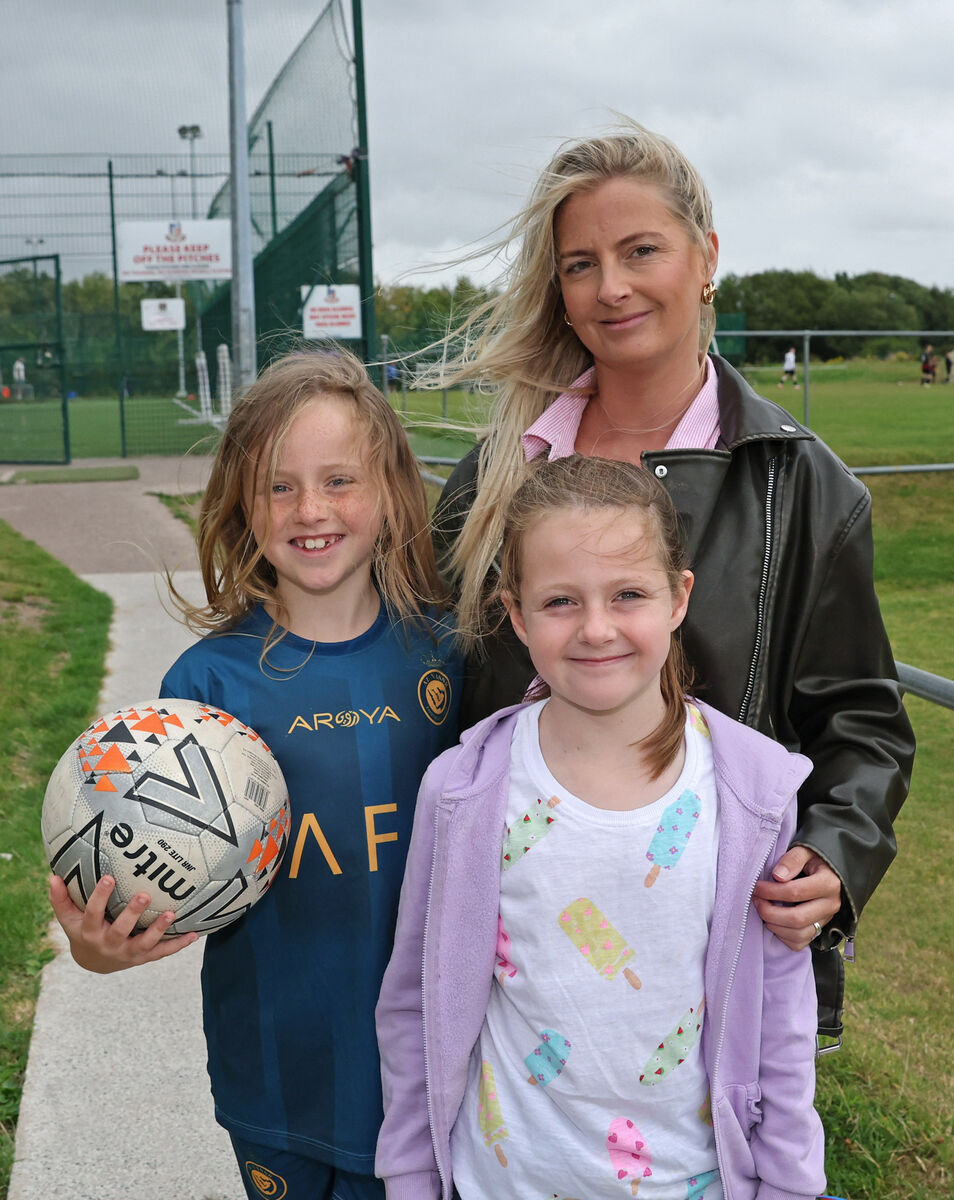 Naomi Mullan with Tillie and Kathleen Murphy at the Thomas Morrissey memorial tournament at Ringmahon Park, Mahon. Naomi Mullan with Tillie and Kathleen Murphy at the Thomas Morrissey memorial tournament at Ringmahon Park, Mahon.