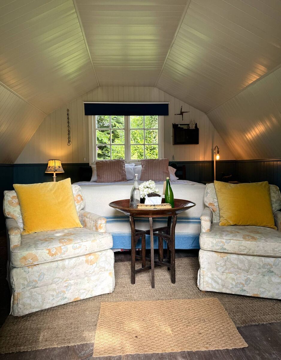 The interior of one of the glamping pods at Ballyvolane House The interior of one of the glamping pods at Ballyvolane House