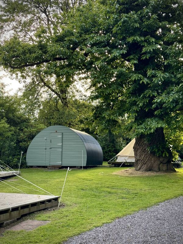 The glamping site at Ballyvolane House in north-east Cork.