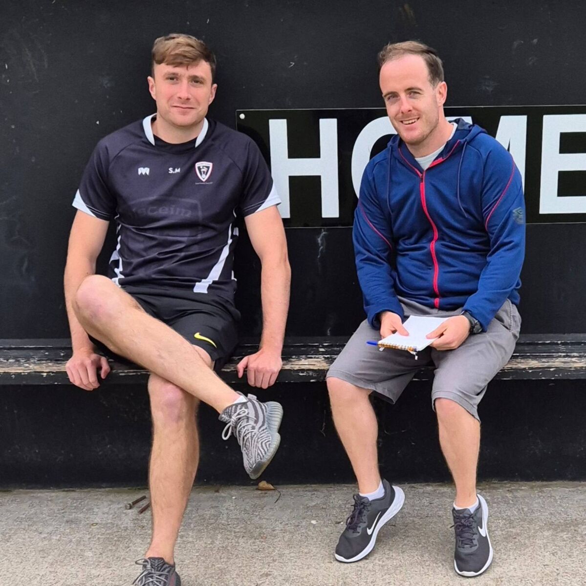 Kiskeam and Cork footballer Seán Meehan with the Echo's Cork football correspondent Barry O'Mahony at Kiskeam GAA. Kiskeam and Cork footballer Seán Meehan with the Echo's Cork football correspondent Barry O'Mahony at Kiskeam GAA.