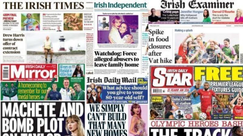 What the papers say: Friday's front pages What the papers say: Friday's front pages