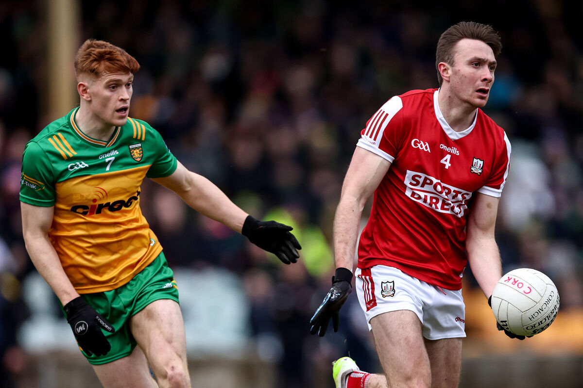 Seán Meehan in action for Cork against Donegal back in January. Picture: INPHO/Ben Brady Seán Meehan in action for Cork against Donegal back in January. Picture: INPHO/Ben Brady